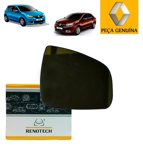 963660166r Lente Do Retrovisor Esquerdo - Logan / Sandero