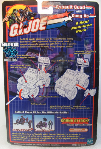 Gi Joe Gung-ho & Assaut Quad 2002 Meduzacomics Lacrado