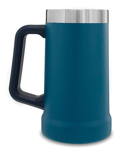 Imagem 3 de 3 de Caneca Térmica De Cerveja 709 Ml - Premium - Ice Azul