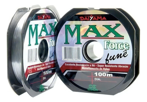 Linha De Pesca Maruri Dayama Max Force 0,26mm-8,8lb - 100mts Cor Cinza