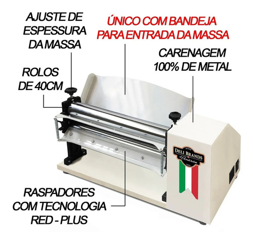 Imagen 3 de 6 de Sobadora Electrica 40cm Extructura Metalica Saro