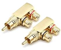 Comprar Adaptador Divisor Rca, Ángulo Recto Rca Macho A 2 Rca Hembra