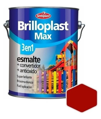 Esmalte Brilloplast Max 3en1 Convertidor Sinteplast 0,5 Lt