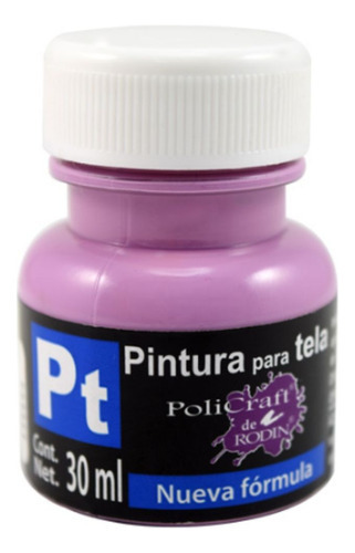 Pintura Para Tela Pt Rodin Policraft Acabado Suave 30ml Color Violeta