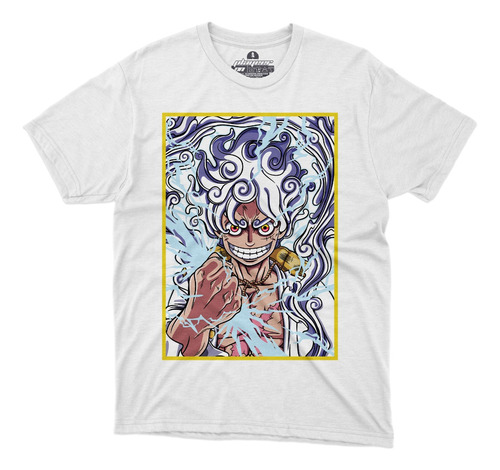 Playera One Piece Luffy Gear 5 Sun God Poster Dios Sol Anime