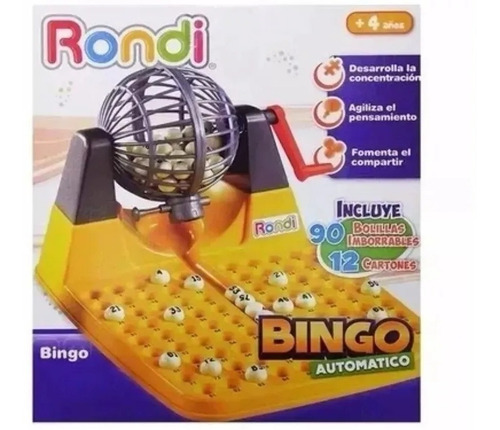 Bingo Con Bolillero Chico 2080 Rondi