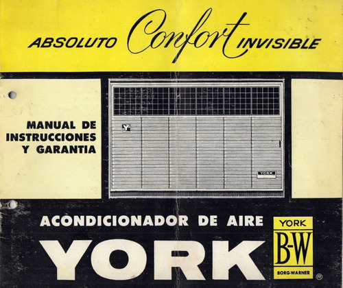 Manual Antiguo De Acondicionador De Aire York