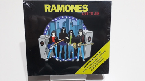 Ramones Live To Air Cd Nuevo Cerrado Digipack
