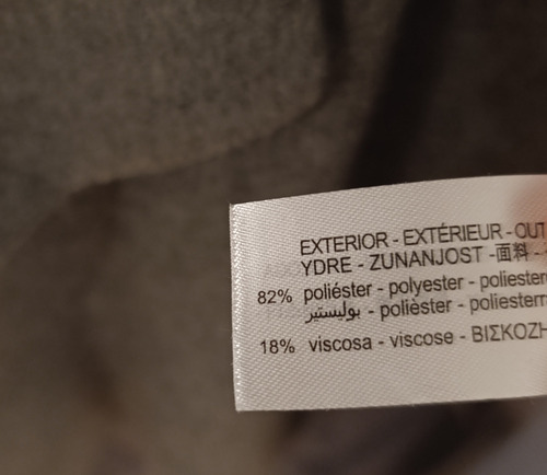 Tapado Zara Gris Claro Talle S (Usado)