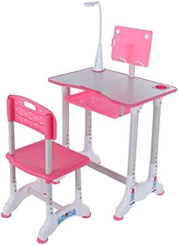 Imagen 10 de 10 de Juego De Escritorio+silla Para Niños, Lámpara Mesa De Tareas