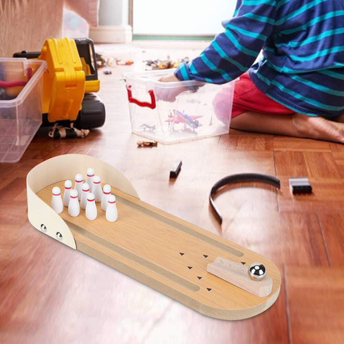 Mini Mesa Escritorio Duradera Juego De Bolos Fiesta Familiar