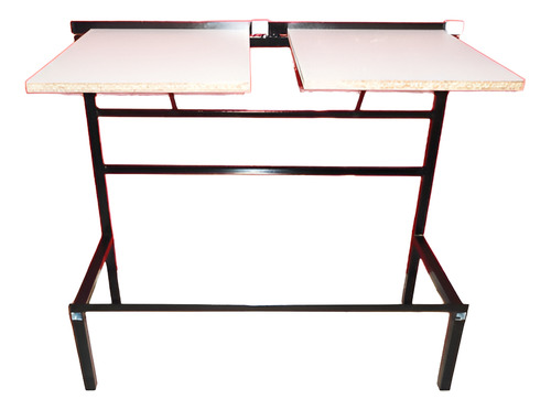 Mesa Lineal De Serigrafia De Dos Porta Prendas