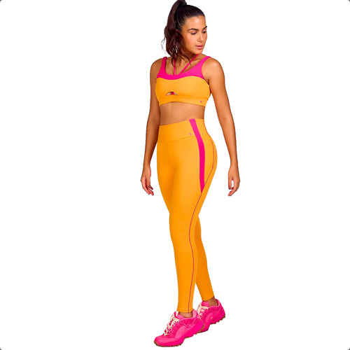 Legging Feminina Alto Giro Hyper Ponto Luva Barriga Zero