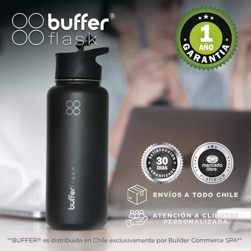 BUFFER FLASK Botella Agua Deporte Ciclismo Gimnasio Buffer Colador Funda