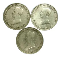 Comprar 3 Monedas 1917 De Plata 900 Peso 36,8 Gramos Mas De Una Onza