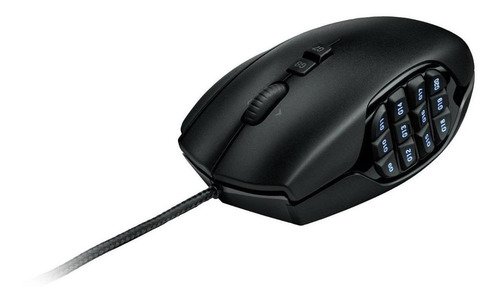 Imagen 2 de 10 de Mouse gamer Logitech G Series G600 negro MMO