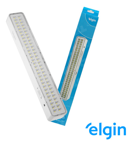 Kit 2 Luminária Luz De Emergência 60 Leds 127/220V Elgin