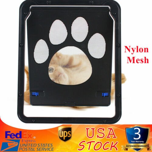 Dog Pet Cat Door Frame Locking Safe Magnetic Lock Flap B Wss