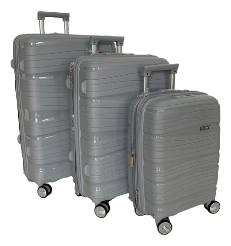 Set Maletas Viaje X 3 Abs (1 Grande + 1 Mediana + 1 Pequeña)