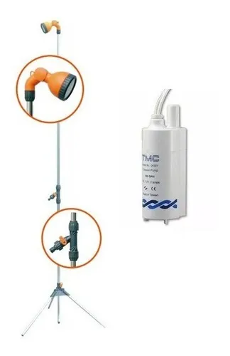Ducha Exterior Portátil Con Bomba 12v Camping Casa Rodante