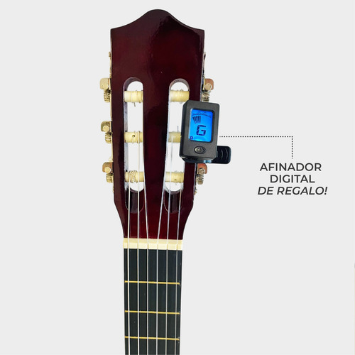 Guitarra Clásica Criolla Mti Diestro 38 Pulgadas Accesorios
