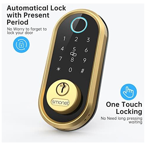 Smart Lock Smonet Teclado Bluetooth De Entrada Sin Llave Sma