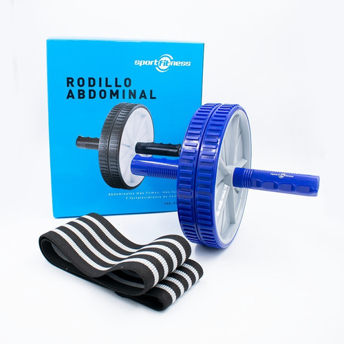 Imagen 1 de 7 de Combo Fit Rueda Abdominal Y Banda Elástica De Tela