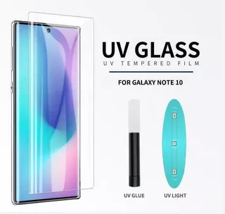 Vidrio Templado Curvo Samsung Note 10 Uv Glass Pega Todo