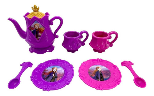 Imagen 6 de 9 de Muñecas Disney Frozen Elsa O Anna Con Juego De Te Jakks