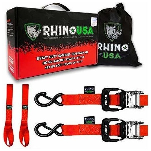 Rhino Usa Kit De Amarre De Correas De Trinquete, 5,208 De Re