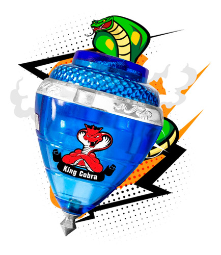 Trompo King Cobra Pack 5 Pza Resistente En Colores Surtidos