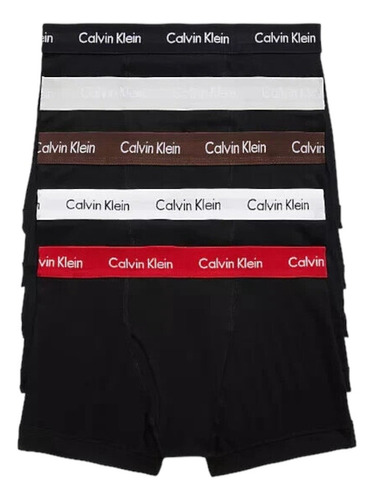 Paquete 5 Boxer Trunk Calvin Klein Algodon Original 2311