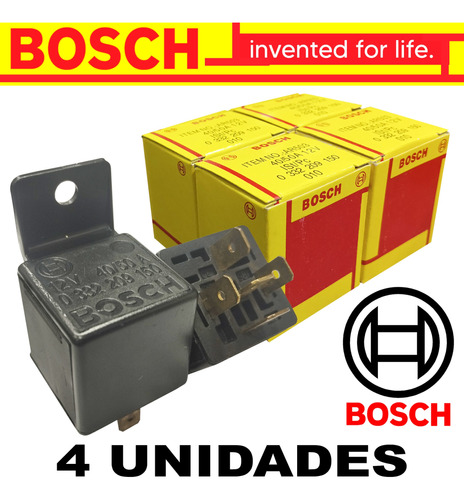 Rele O Relay Bosch 12v 40/50 Amp. (4 Unidades )