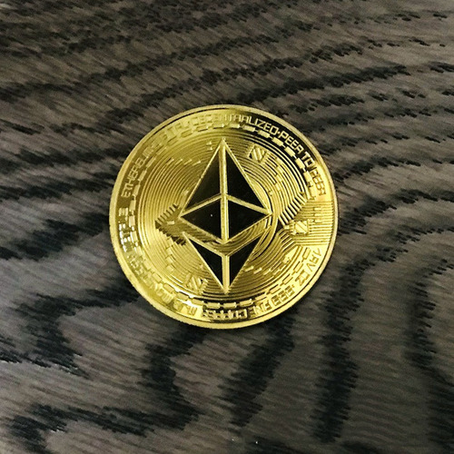 Moneda De Juguete Ethereum De Oro De 3 Mm De Grosor, Virtual