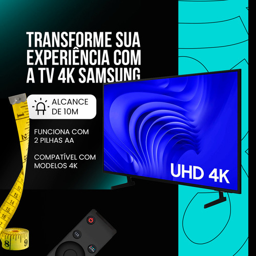 Kit 2 Controles Remoto De Televisão Compatível Com Smart Tv Samsung 4k Gudeltec