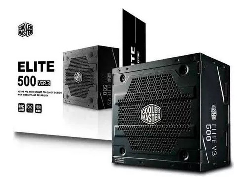 Fuente De Poder Cooler Master Elite 500w V3 80+ Plus