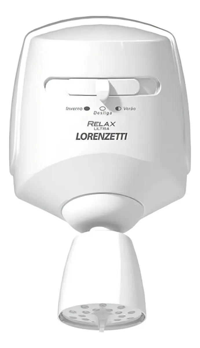 Chuveiro elétrico de parede Lorenzetti Relax Ultra branco 5500W