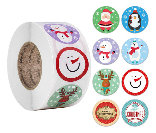 Paquete De Pegatinas O, Regalo De Navidad, Navidad, Decoraci