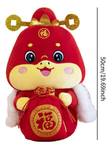 Muñeco De Peluche De Serpiente De Año Nuevo Chino Estilo C