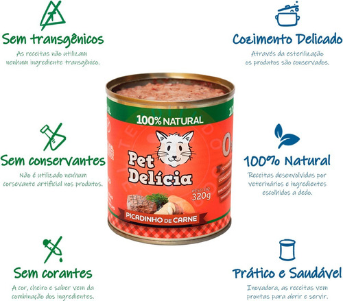 Imagem 7 de 7 de Ração Úmida Pet Delícia Control Baixo Fósforo Gatos 320g
