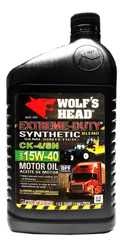 Aceite Semisintetico 15w40 Api Sn . Tienda Fisica Y Envios