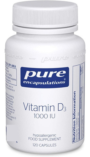 Vitamina D3 - Pure Encapsulations - Unidad a $1907