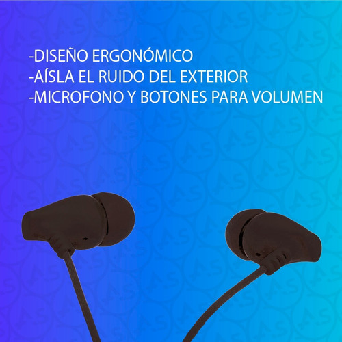 Imagen 2 de 7 de Auriculares In-ear Con Cable Manos Libres Deportivos Android