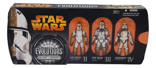 Set De Figuras Stormtrooper & Clone Star Wars Hasbro 2005