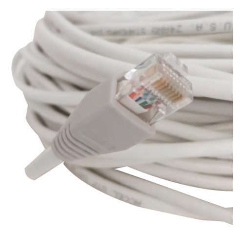 Cable Utp Cat 5e Ponchado 30 Mts