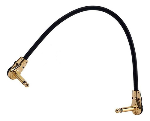 Muyier Cable Patch Para Guitarra 33cm Corto En Doble Ángulo