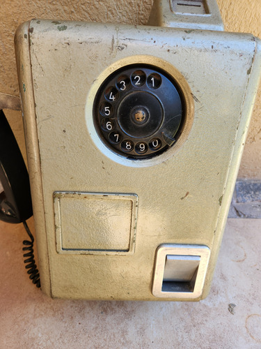 Antiguo Telefono Publico Gris (Usado)