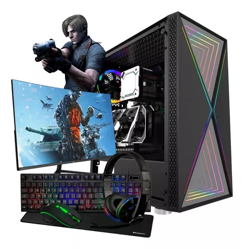 Pc Completo Gamer Com 1000 Jogos! Promoção Com Kit Gamer!