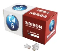 Comprar Caja X 100 Conectores Plug Rj-45 Dixon Cat6 P\u002F Cables De Red