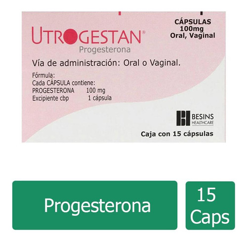 Utrogestan 100 Mg Caja Con 15 Cápsulas